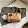 Bolso Casual Retro de Gran Capacidad para Mujer 2025 Otoño Nuevo Bolso de Hombro Textura de Moda Estilo Commuter Bolso Tote