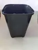 Moldagem por injeção base de vaso quadrado pequeno preto clematite respirável anti-idade vaso de galão vaso quadrado atacado proteção ambiental