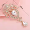 Nuevos accesorios de colgante de aleación DIY Colgante Dios del Sol Broche de gema Flor de aleación Perla Diamante Joyería al por mayor