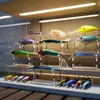 Soporte de Exhibición para Señuelos de Pesca Caja de Almacenamiento para Carretes de Pesca Caja de Exhibición Acrílica para Modelos de Señuelos Gabinete de Exhibición de Señuelos a Prueba de Polvo Transfronterizo