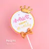 Decoración para pastel de zanahoria de conejo de moda, adorno para tarta, pequeño príncipe, dios masculino, diosa, tarjeta de feliz cumpleaños, hada