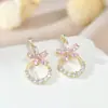 Pendientes Elegantes de Moda Estilo Coreano para Mujer Aguja de Plata S925 Diseño de Nicho Pendientes de Pétalo de Sol Pendientes de Moda Versátiles