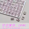 Lote Completo de Puntas de Manicura K9 Rosa Claro de Alta Calidad, Diamante Inferior Completo, Brillo Especial para la Punta del Dedo, Diamante de Vidrio Decorativo para Manicura