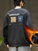 Otoño 2026 Nuevo Sudadera de Alto Nivel Estilo Americano para Hombre Otoño/Invierno Holgada Estilo Callejero Fresca Camiseta de Manga Larga de Alto Nivel para Hombre Top
