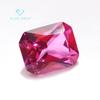 5A Retangular Chanfrado Carro Flor 3 # Rosa Corindo Vermelho Pedra Nua Sintético Pontiagudo Chanfrado Carro Flor 3 Rosa Corindo Vermelho
