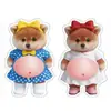 Adesivos Anticolisão Shiba Inu Barriga Grande Brinquedo de Apertar Fofo Criativo Tira Anticolisão para Porta Brinquedo para Alívio do Estresse Adesivos Anticolisão para Canto de Mesa