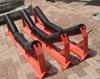 Suministro de fábrica, accesorios para transportadores, soporte de rodillo, soporte de rodillo de alineación tipo ranura, grupo de rodillos amortiguadores, venta al por mayor