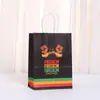 Bolsa de Mano Festival de Junio Transfronterizo Moderna Fresca Casual Bolsa de Empaque Souvenir Fiesta Navideña Bolsa de Regalo de Papel Kraft Mayoreo