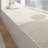 Linha de creme estilo ins almofada de bay window tapete de cabeceira tapete tapete de quarto tapete de sala de estar tapete de laço longo para quarto piso do quarto