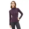 Roupas de Yoga Outono Inverno Jaqueta com Capuz Feminina Roupa Esportiva Cintura Marcada Aderente ao Corpo Manga Longa Top Casual para Exterior