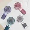 Ventilador de Mano Lindo de Dibujos Animados, Regalo Portátil de Frutas y Flores, Soporte Perezoso de Escritorio para Teléfono, Carga