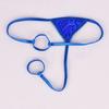 Roupa íntima sexy Ye Zimei comércio exterior fio dental calça T sexy masculina conjunto de duas peças de seda gelada roupa íntima JJ