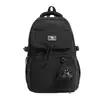 Bolsa de monedas de oso de color block de gran capacidad, elegante y simple, mochila escolar 25 modelo nuevo para niñas de secundaria y preparatoria