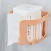 Suporte de Papel Higiênico sem Furos Caixa de Lenços Vazada Drawbox Rolo para Vaso Sanitário Vaso Sanitário Paredes do Banheiro