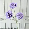 Combinação de rosa roxo escuro e hortênsia flores artificiais para decoração de casamento, arranjo floral e materiais DIY