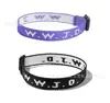 Venta Directa de Fábrica pulsera brazalete jacquard correa de muñeca a producción de imagen pulsera WWJD cuerda trenzada pulsera tejida