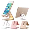 Venta Directa de Fábrica Soporte Plegable de Aleación de Aluminio para Teléfono Móvil y Tableta Soporte Metálico Plegable para Escritorio para Teléfono Móvil con Impresión de Logo