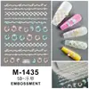Novos Adesivos 5D Embossados para Nail Art Adesivos de Natal Boneco de Neve Floco de Neve Papai Noel Desenho Animado Estéreo Adesivos Adesivos para Unhas