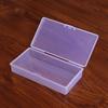 Caja de muestra vacía de plástico rectangular transparente con componentes, caja de embalaje, caja de almacenamiento de herramientas, venta al por mayor, larga PP