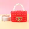 Bolsa de Silicone Coração de Pérola com Bolhas, Brinquedo Squishy para Crianças, Bolsa de Armazenamento Educacional para Alívio do Estresse, Bolsa Transversal Mini Exterminador de Roedores