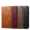 Adecuado para Iphone11 Funda para Teléfono Móvil con Tarjetero Imitación Piel de Vaca Cera Aceite 11 Pro Max Flip Funda Protectora Anti-Doblado