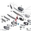 51117312598 51117312597 Es Adecuado para Paneles de Recorte de Rejilla de Aire Izquierda y Derecha de Bmw X6 E71
