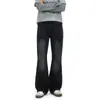 Pantalones de Pierna Ancha con Bolsillo Trasero en Capas y Bigotes de Gato Lavado Americano para Hombre LKTM Marca Moderna Unisex Pantalones Largos