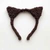 Hahan House Diadema Linda con Orejas de Gato Felpa Dulce Diadema de Cabeza de Gato Lavarse la Cara Aplicarse Mascarilla Pinzas para el Cabello Accesorios para el Cabello