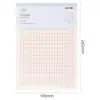 Papel para Escrita Deli 3427/3428 Papel Quadriculado de Linha Única e Dupla para Escritório e Estudantes, Papel Manuscrito Espessado Atacado