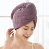 Estilo japonês cabelo secagem tampa fêmea de secagem rápida adulto absorvente toalha de cabelo toalha de cabelo touca de banho artefato de camada dupla lenço de cabeça espessado