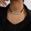 Collar de Cadena para Clavícula Simple y Encantador Transfronterizo Europeo y Americano Brillo Metálico Diario Tendencia de Moda Tendencia de Personalidad