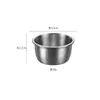 Copo de Molho de Aço Inoxidável 304 Transfronteiriço com Tampa Recipiente para Molho Salsa Copo de Molho à Prova de Vazamento Lancheira Portátil Copo de Molho