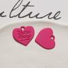 Pendientes DIY de aleación de pintura simple de nicho para todas las ocasiones, con palabra unilateral y corazón colgante, accesorios para el cabello de mujer, material para funda de teléfono, lote