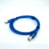 Línea de impresión USB línea azul transparente USB2.0 fiesta pública oral línea de impresora USB conexión de datos