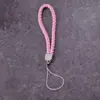 Atacado de fábrica cordão para celular couro PU couro chaveiro de câmera cordão corda de pulso para celular de casal corda trançada de couro