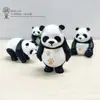 Boneca Gigante de Panda Artificial DIY Super Fofa Chaveiro Pingente de Boneca Animal de PVC Mini Paisagem Enfeites de Panda Venda por Atacado