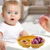 Juego de Cubiertos de Acero Inoxidable para Niños con Mango de Silicona, Tenedor y Cuchara de Mango Corto para Bebés, Vajilla de Juego de Tenedor y Cuchara para Bebés