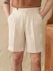 Pantalones casuales de verano ligeros para hombre, pantalones transpirables de moda, pantalones de color liso ajustados para hombres jóvenes