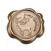 Série de Natal Adesivos de Selo de Cera Bronze Antigo para Envelopes, Convites, Garrafas de Vinho e Decoração de Presentes