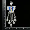 Accesorios de imán para refrigerador de la etnia Miao, piezas estilo chino de fénix y mariposa imitación plata, estilo étnico de plata Miao de nicho, pavo real, área escénica de Guizhou