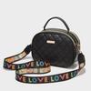 Bolsa de Comercio Exterior al por Mayor Bolsa Moderna con Doble Cremallera Bordada con Rombos Bolso Cuadrado Pequeño de un Solo Hombro para Mujer Bolso de Mano para Mujer