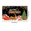 Telón de Fondo Navideño Nuevo Transfronterizo Banner Temático Feliz Navidad Decoración de Escena de Fiesta Bandera Colgante