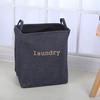Cesta Plegable Grande de Tela Gruesa para Almacenamiento en Casa, Cesta para Ropa Sucia, Bolso de Mano, Cesta de Lino para Almacenamiento de Juguetes y Artículos Varios