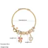 Joyas Hemingway Nuevo Estilo Transfronterizo Pulsera Familia Pan Acero Inoxidable DIY con Cuentas Pedrería Lazo Corazón Pulsera para Mejor Amigo