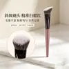 Pincel blush mini vassourinha, pincel chanfrado para iluminador stippling, pincel de contorno, ferramentas de maquiagem para iniciantes de maquiadores, atacado de pincéis de maquiagem