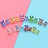 Fondo plano color AB oso arte de uñas mini oso accesorios DIY pegamento crema accesorios para funda de teléfono accesorios de resina al por mayor