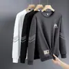 Moletom Sorona Popular Novo Primavera e Outono 2025 para Homens, Engrossado, Sem Capuz, Inverno, Manga Longa, Gola Redonda, Tamanho Grande, Leve, para Uso ao Ar Livre