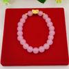 Pulseira Laço Banhada a Ouro Latão com Contas Feminina Banhada a Ouro Imitação Joia Pulseira de Granada com Contas Feitas à Mão Pulseira