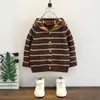 Suéter Cárdigan Cool Estilo Coreano 1572 para Niños, Sudadera Tejida Elegante, Chaqueta Nueva de Primavera para Niños