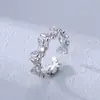 Anel Aberto Borboleta Zircônia Estilo Coreano Celebridade da Internet Quente ins Design Simples Estilo Frio Feminino